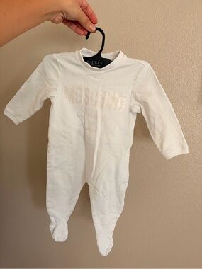 Authentic Moschino Baby White Teddy Bear Bodysuit - Size 3-6 Months